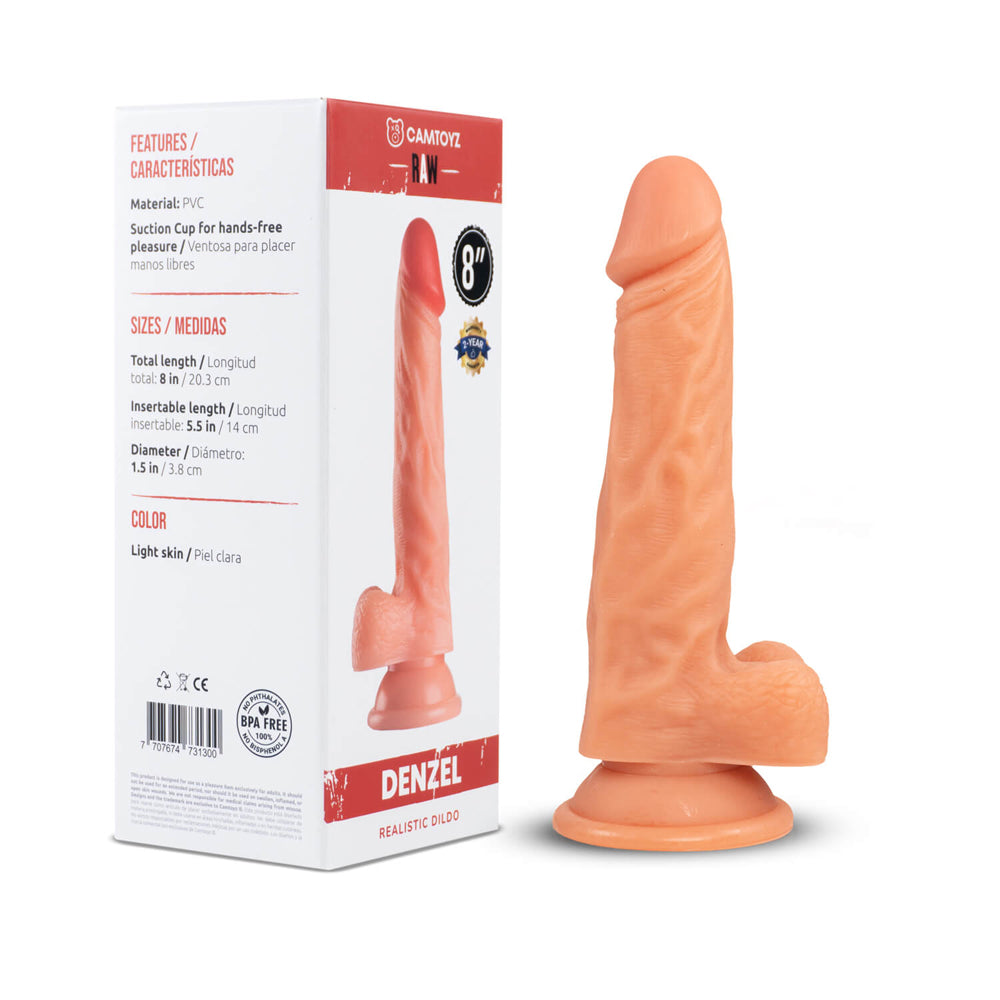 Raw Denzel 8" Realistic Dildo | 7707674731300 | Available at EroticWarehouse.com