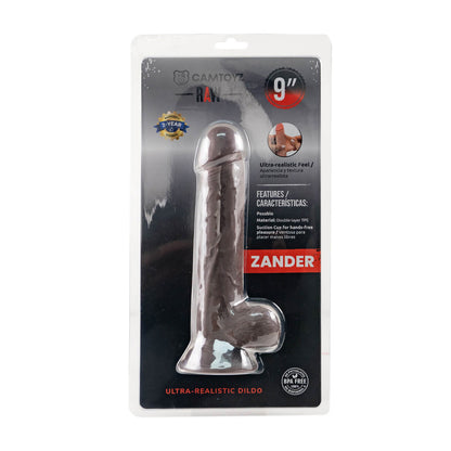 Ultra Realistic Raw Coffee Zander 9" Dildo | 7707674734646 | Available at EroticWarehouse.com