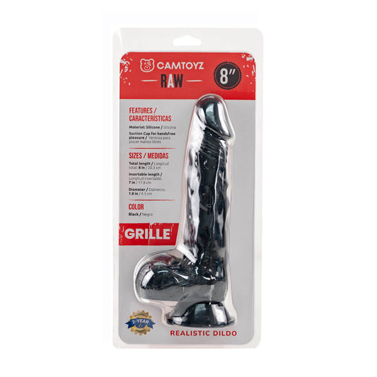 Raw Grille 8" Realistic Dildo | 7707674737425 | Available at EroticWarehouse.com