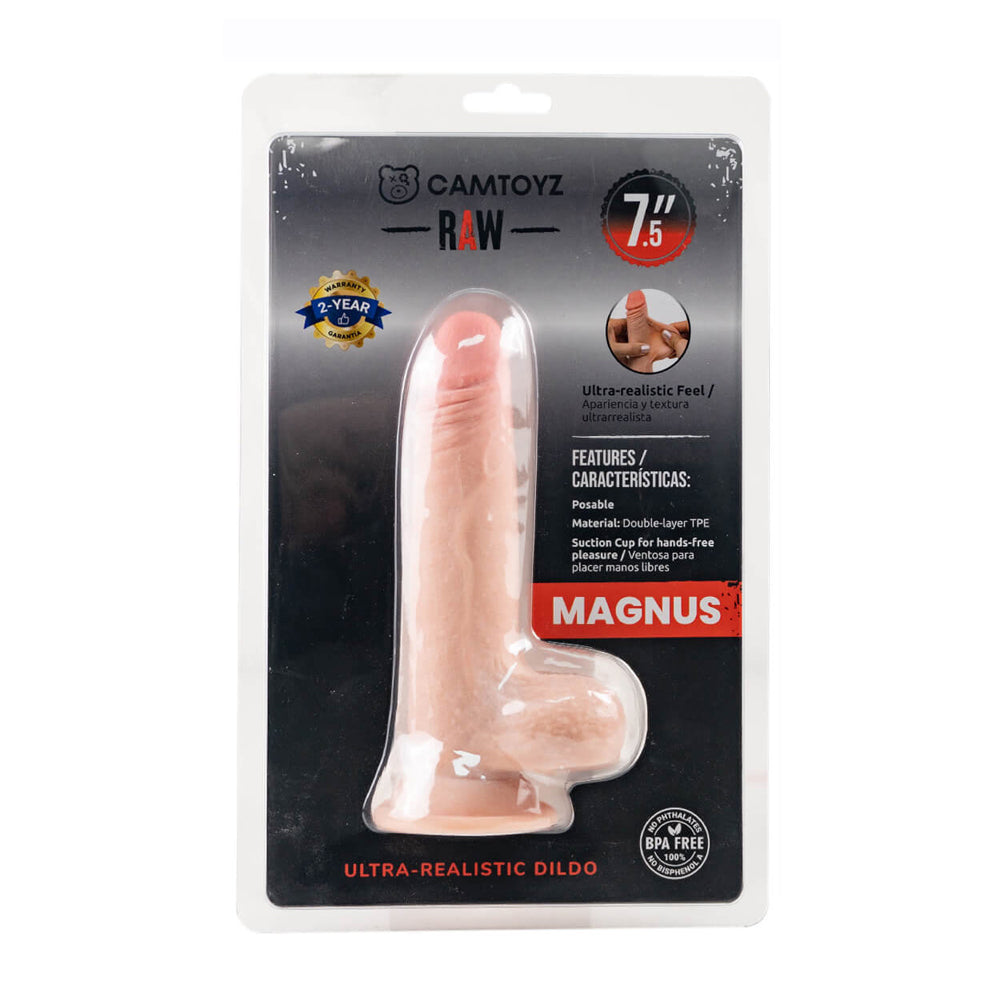 Ultra Realistic Raw Magnus 7.5" Dildo | 7707674737630 | Available at EroticWarehouse.com
