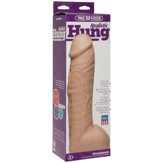 Vac-U-Lock - Realistic Hung Vanilla | 782421000349 | Available at EroticWarehouse.com