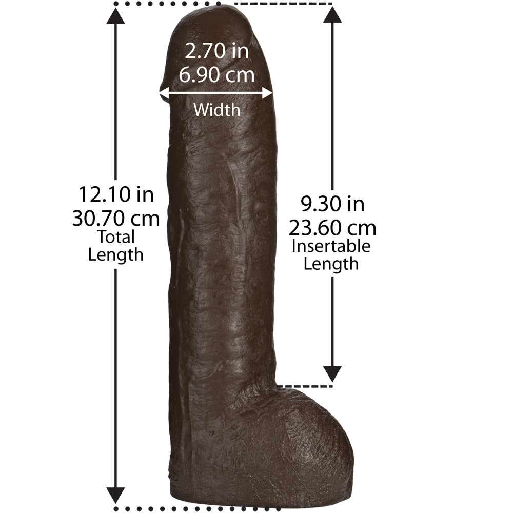Vac-U-Lock - Realistic Hung Chocolate | 782421000356 | Available at EroticWarehouse.com