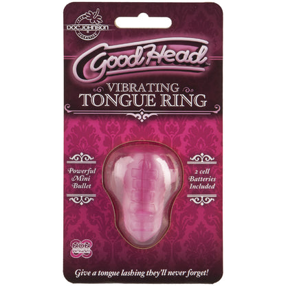 Goodhead - Vibrating Tongue Ring Pink | 782421006389 | Available at EroticWarehouse.com