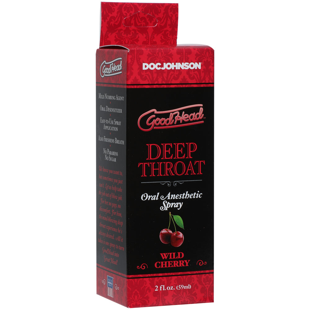Goodhead - Deep Throat Spray - Wild Cherry | 782421007829 | Available at EroticWarehouse.com