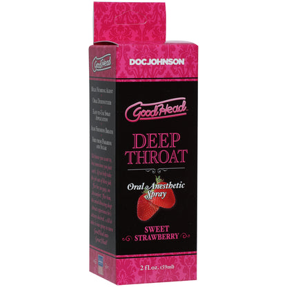 Goodhead - Deep Throat Spray - Sweet Strawberry | 782421008680 | Available at EroticWarehouse.com