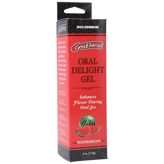 Goodhead Oral Delight Gel Watermelon | 782421011185 | Available at EroticWarehouse.com