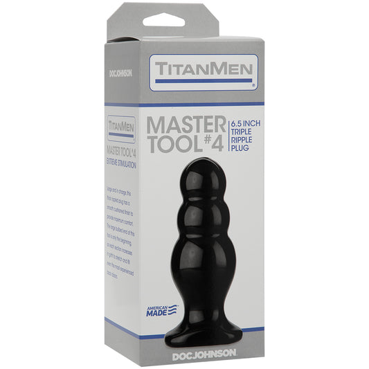 Titanmen - Master Tool #4 Black | 782421013677 | Available at EroticWarehouse.com
