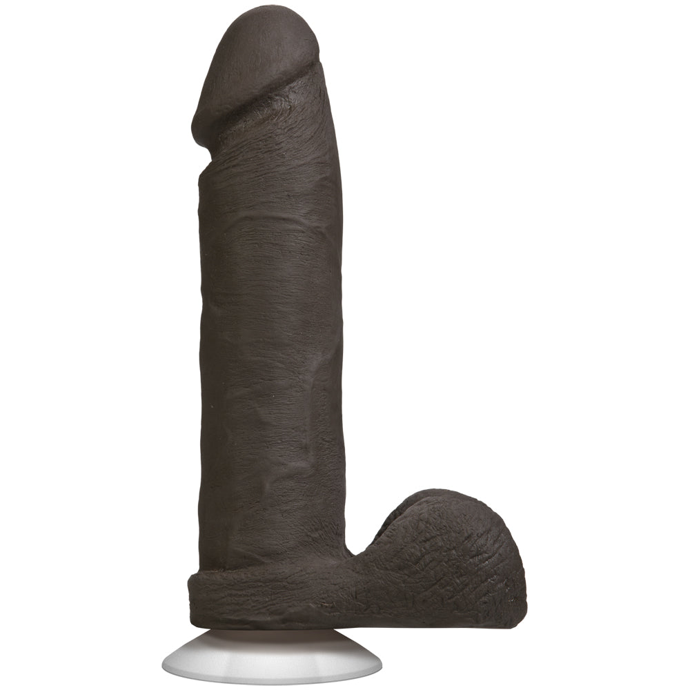 The Realistic Cock Ultraskyn 8" With Balls Chocolate | 782421014308 | Available at EroticWarehouse.com
