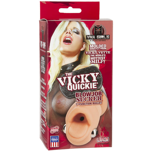 Signature Strokers The Vicky Quickie Ultraskyn Blowjob Sucker Vanilla | 782421014704 | Available at EroticWarehouse.com
