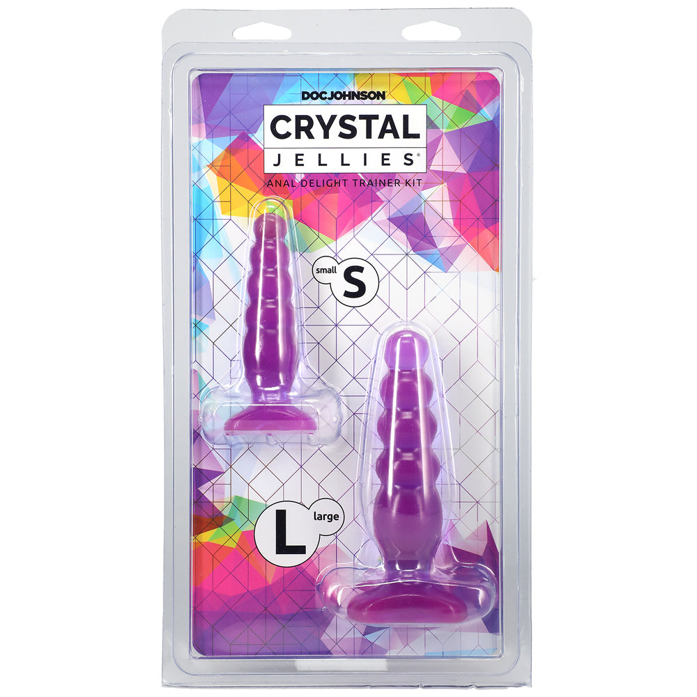 Crystal Jellies Anal Delight Trainer Kit Purple | 782421016524 | Available at EroticWarehouse.com