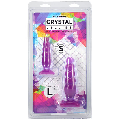 Crystal Jellies Anal Delight Trainer Kit Purple | 782421016524 | Available at EroticWarehouse.com