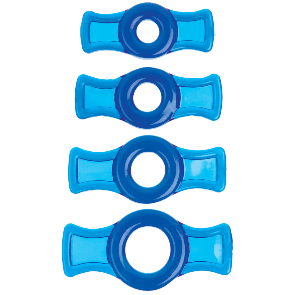 Titanmen - Cock Ring Set Blue | 782421016968 | Available at EroticWarehouse.com