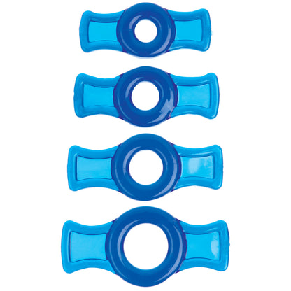 Titanmen - Cock Ring Set Blue | 782421016968 | Available at EroticWarehouse.com