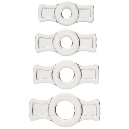 Titanmen Cock Ring Set Clear | 782421016975 | Available at EroticWarehouse.com
