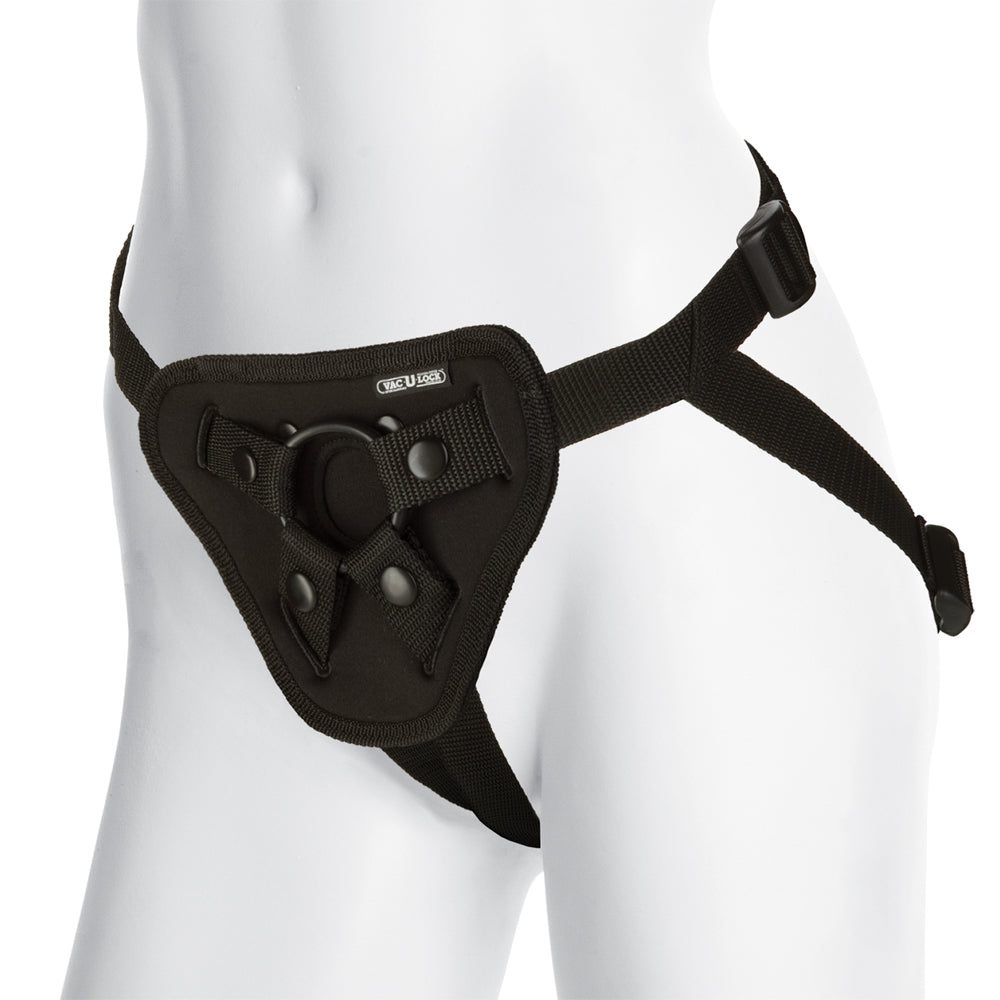 Vac-U-Lock Platinum - Luxe Harness - With Plug Chocolate | 782421018177 | Available at EroticWarehouse.com