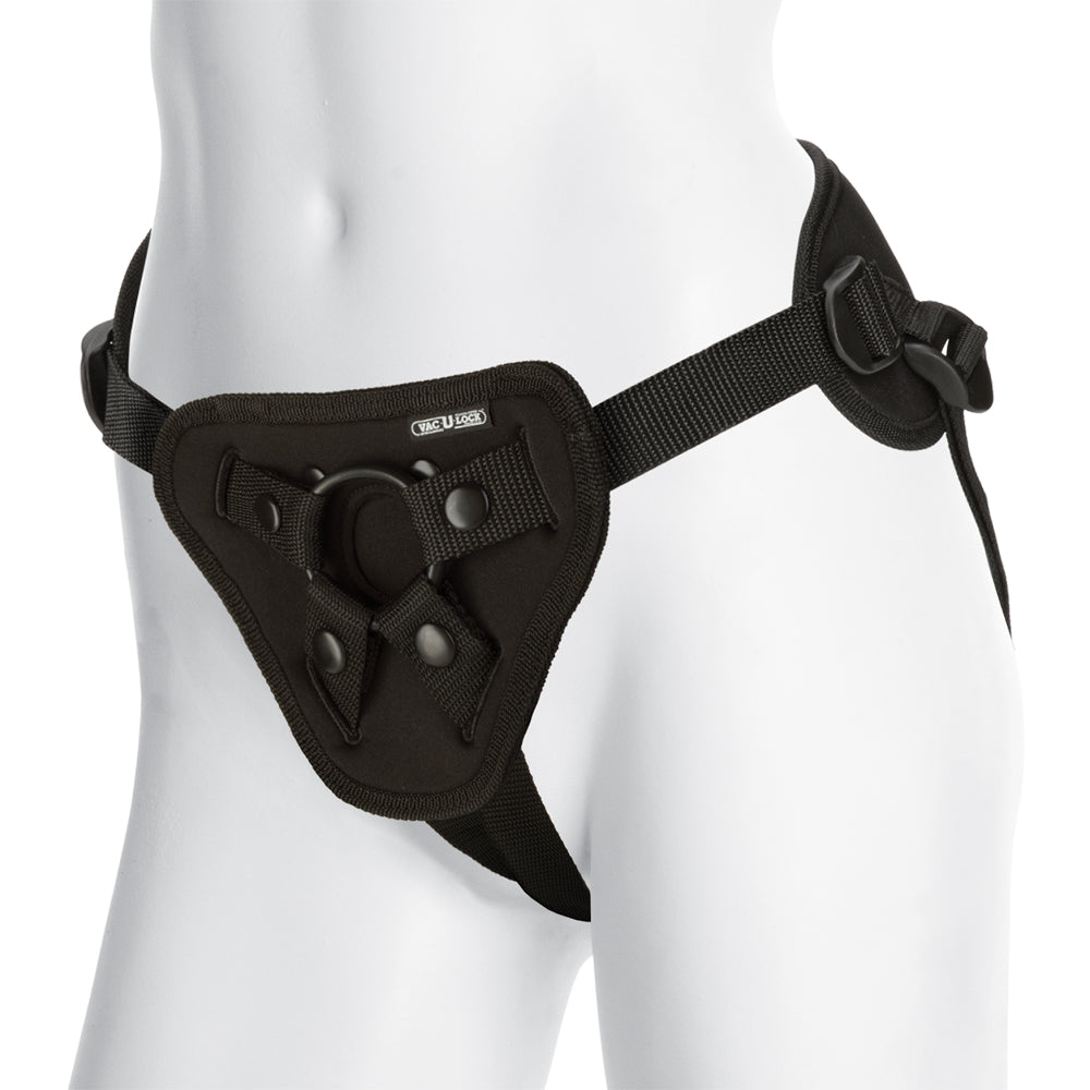 Vac-U-Lock Platinum - Corset Harness - With Plug Black | 782421018191 | Available at EroticWarehouse.com