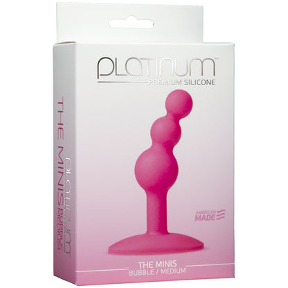 Platinum Premium Silicone - The Minis - Bubble - Medium Pink | 782421021030 | Available at EroticWarehouse.com