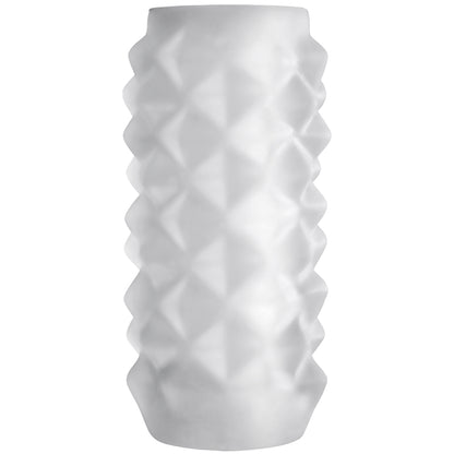 OptiMALE - Reversible ULTRASKYN Stroker - Studs - Frost | 782421021122 | Available at EroticWarehouse.com