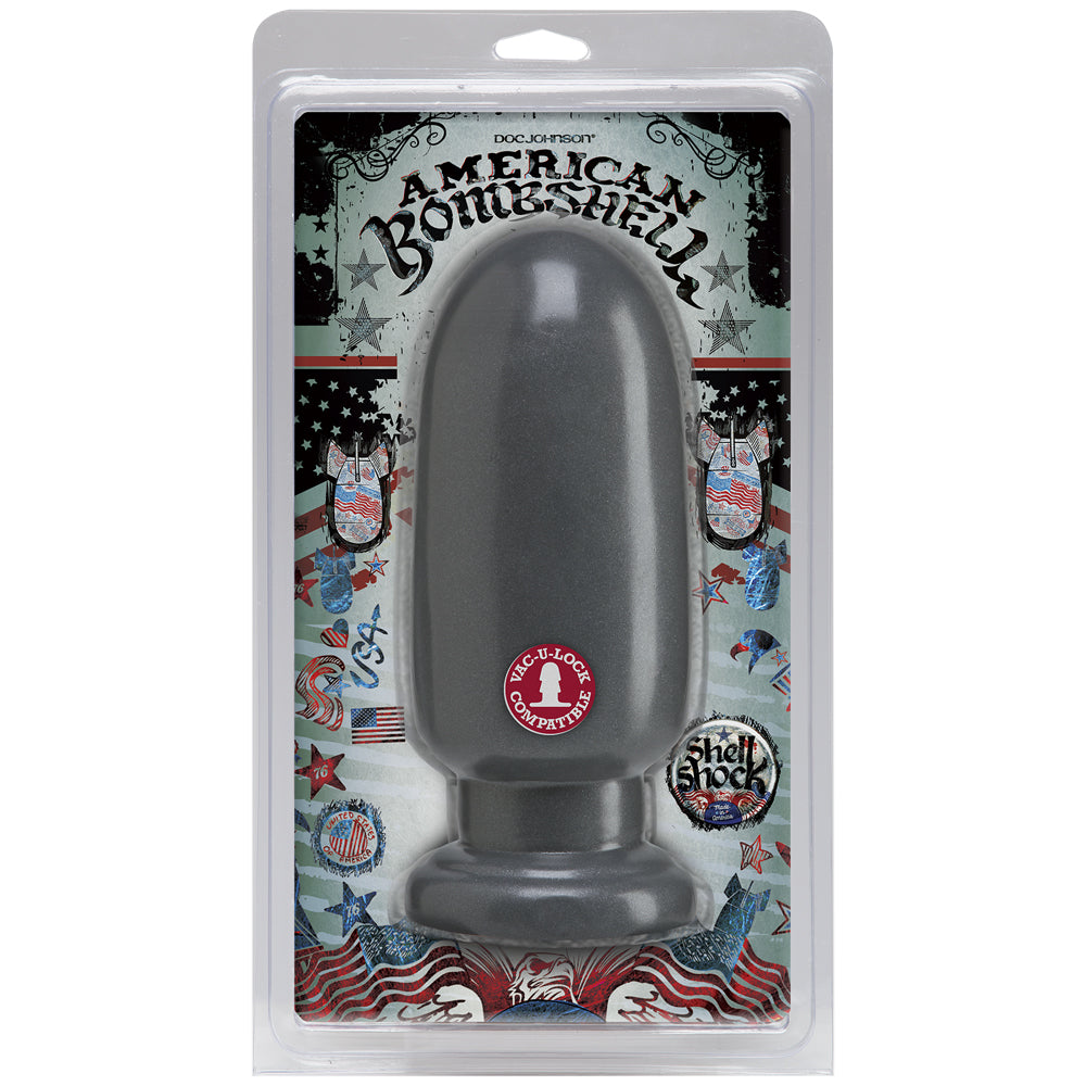American Bombshell Shell Shock Large Gun Metal | 782421022174 | Available at EroticWarehouse.com