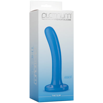 Platinum Premium Silicone The Slim Blue | 782421022259 | Available at EroticWarehouse.com