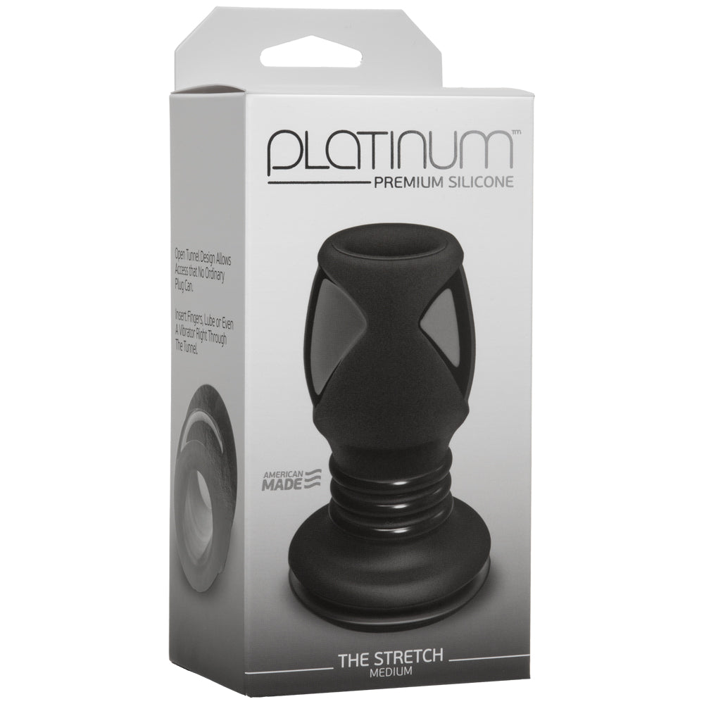 Platinum Premium Silicone The Stretch Medium Black | 782421022709 | Available at EroticWarehouse.com