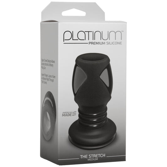 Platinum Premium Silicone The Stretch Medium Black | 782421022709 | Available at EroticWarehouse.com