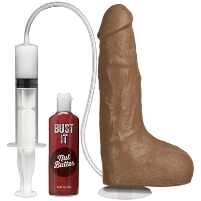 Bust It - Squirting Realistic Cock - With Removable Vac-U-Lock Suction Cup - Caramel | 782421024307 | Available at EroticWarehouse.com