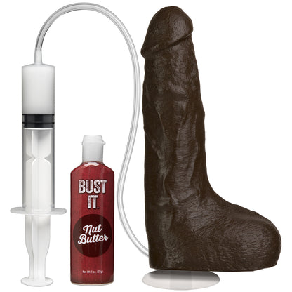 Bust It - Squirting Realistic Cock - With Removable Vac-U-Lock Suction Cup - Chocolate | 782421024314 | Available at EroticWarehouse.com