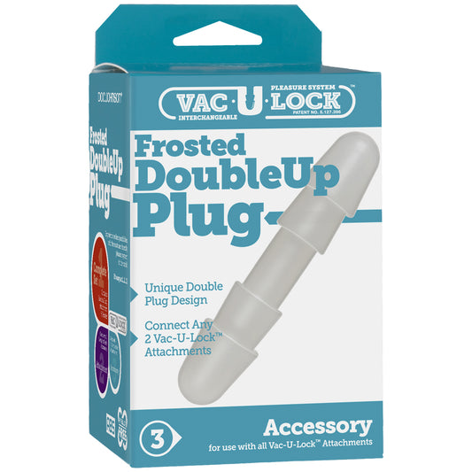 Vac-U-Lock Frosted Double Up Plug Frost | 782421026103 | Available at EroticWarehouse.com
