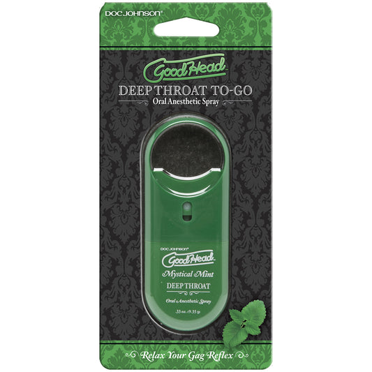 Goodhead Deep Throat Spray To-Go &ndash; Mystical Mint - .33 oz. | 782421026639 | Available at EroticWarehouse.com