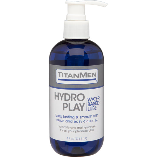 Titanmen Hydro Play Water Based Lube 8 oz. | 782421027049 | Available at EroticWarehouse.com