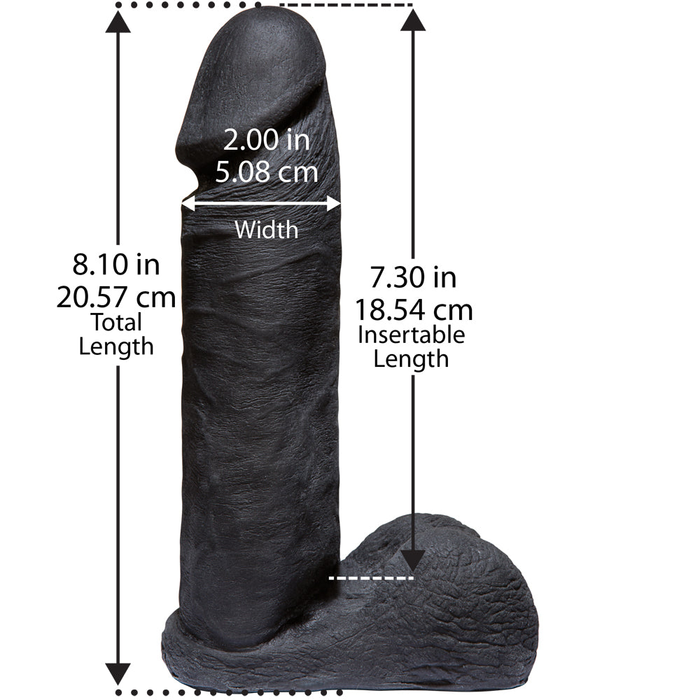 Vac-U-Lock Codeblack 8" Ultraskyn Cock Codeblack | 782421027513 | Available at EroticWarehouse.com