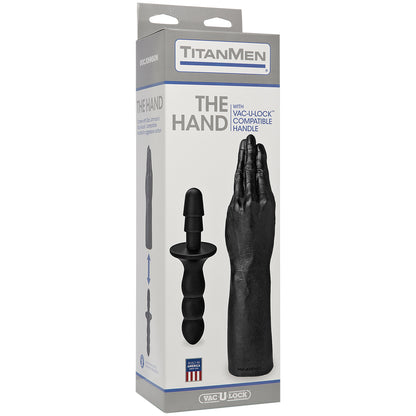Titanmen The Hand With Vac-U-Lock Compatible Handle Black | 782421031695 | Available at EroticWarehouse.com