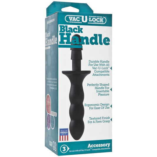 Vac-U-Lock Black Handle Black | 782421031787 | Available at EroticWarehouse.com