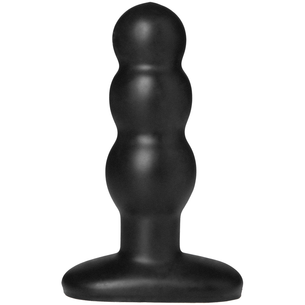 Platinum Premium Silicone Truskyn The Tru Plug Ripple Black | 782421032111 | Available at EroticWarehouse.com