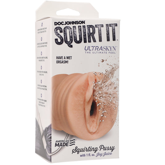 Squirt It Squirting Pussy With 1 Fl. Oz. Joy Juice Vanilla | 782421054434 | Available at EroticWarehouse.com