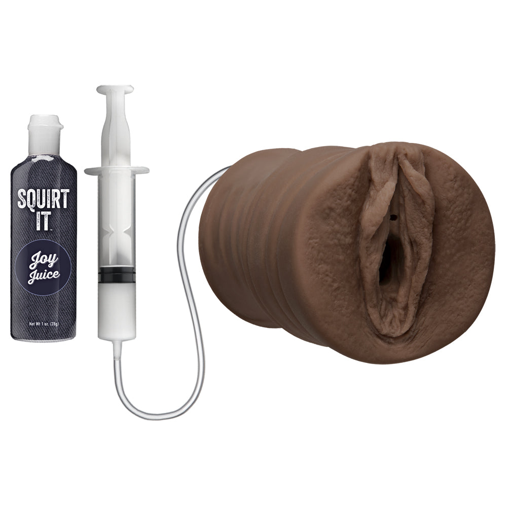 Squirt It Squirting Pussy With 1 oz. Joy Juice Chocolate | 782421054564 | Available at EroticWarehouse.com