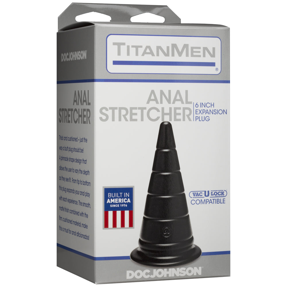 Titanmen Anal Stretcher 6" Expansion Plug Black | 782421054809 | Available at EroticWarehouse.com