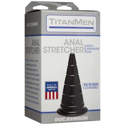 Titanmen Anal Stretcher 6" Expansion Plug Black | 782421054809 | Available at EroticWarehouse.com