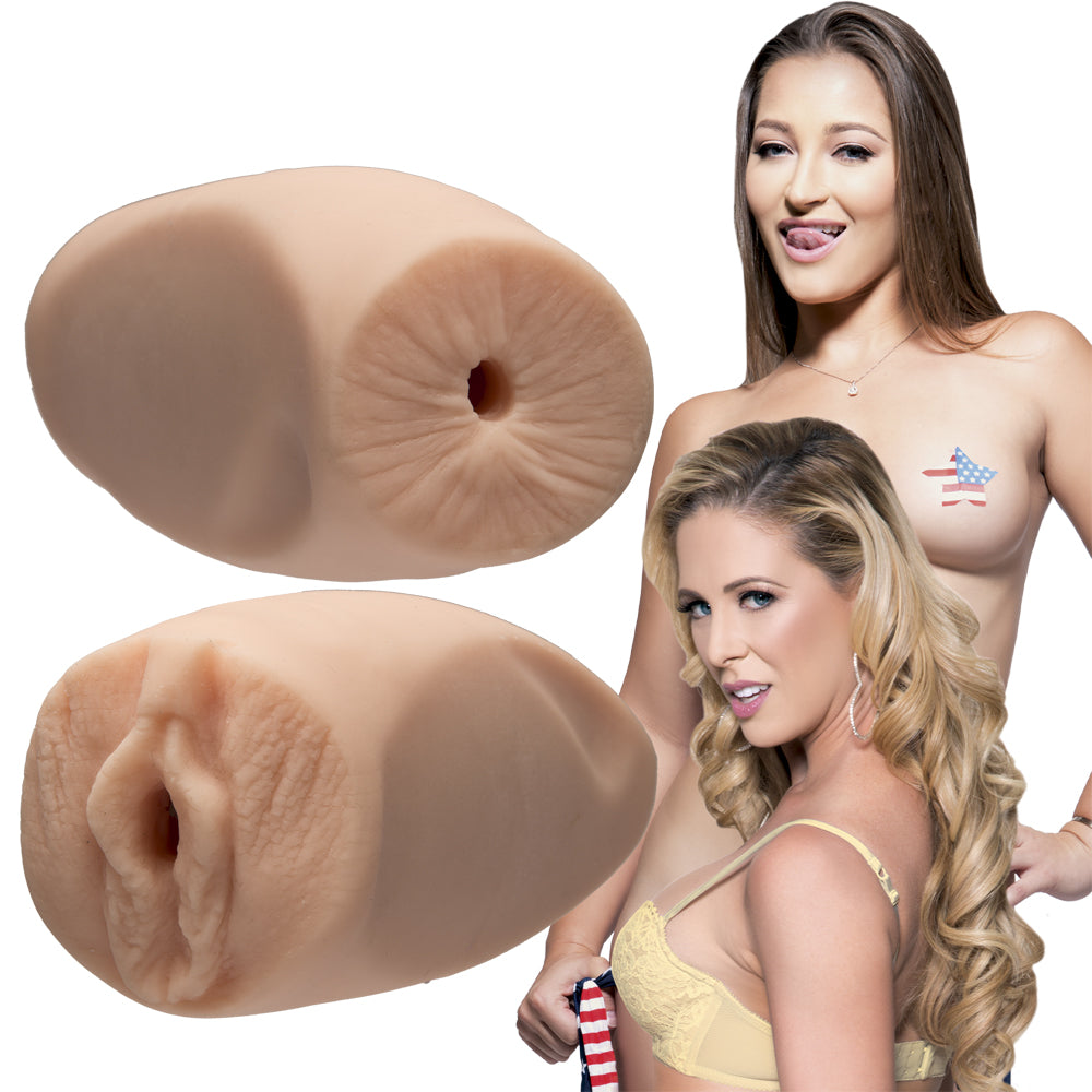 Signature Strokers Kittens & Cougars Dani Daniels & Cherie Deville Pocket Pussy & Ass - Vanilla | 782421057244 | Available at EroticWarehouse.com
