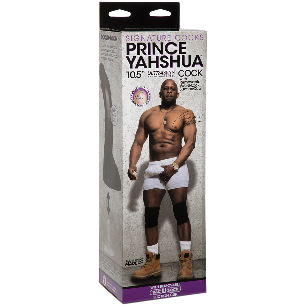 Signature Cocks Prince Yahshua Ultraskyn 10.5" Cock With Removable Vac-U-Lock Suction Cup Chocolate | 782421057442 | Available at EroticWarehouse.com