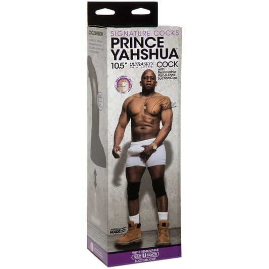 Signature Cocks Prince Yahshua Ultraskyn 10.5" Cock With Removable Vac-U-Lock Suction Cup Chocolate | 782421057442 | Available at EroticWarehouse.com