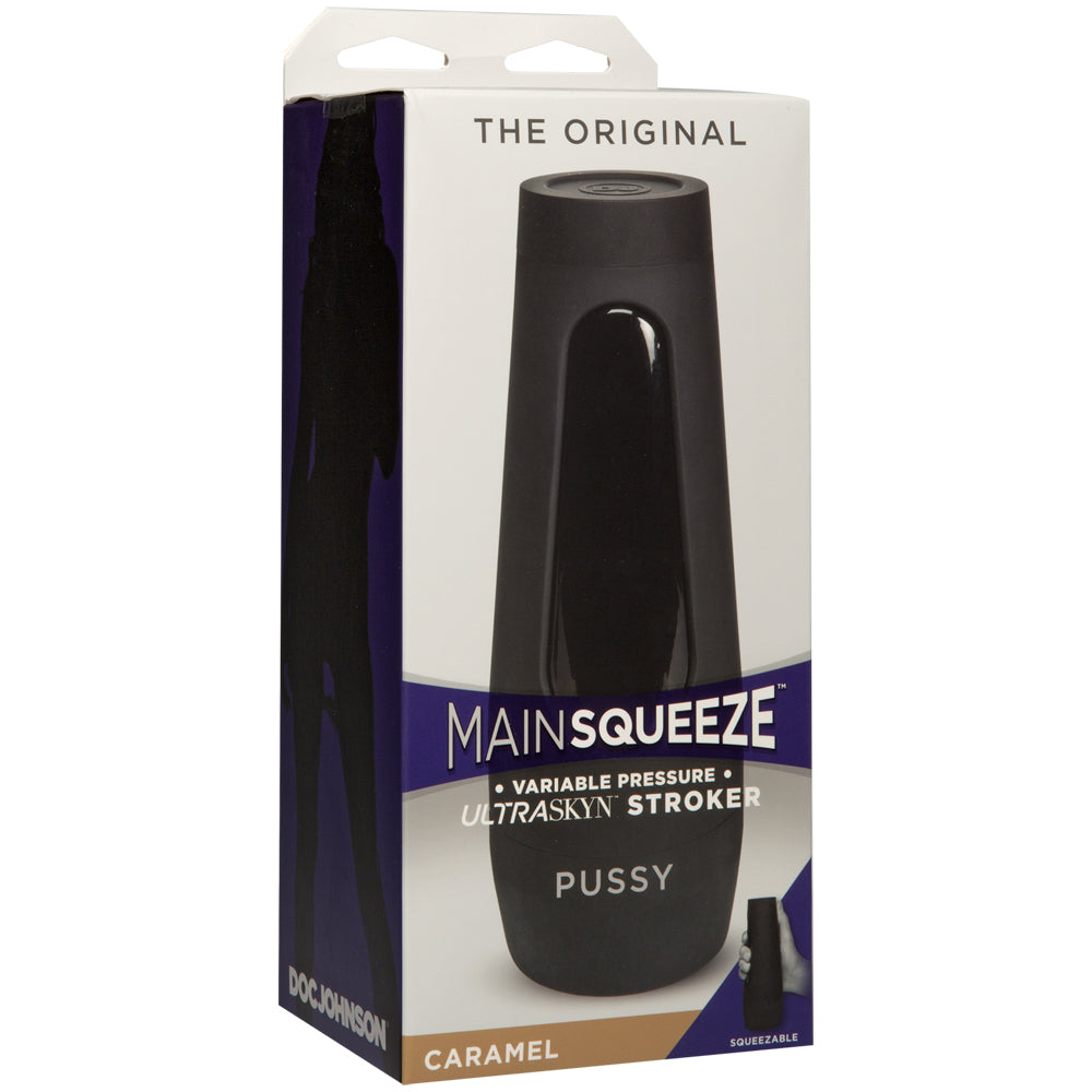 Main Squeeze The Original ULTRASKYN Stroker Pussy Caramel | 782421063412 | Available at EroticWarehouse.com