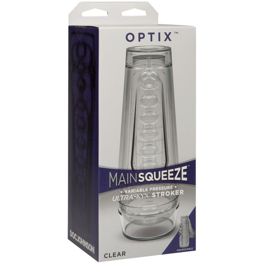 Main Squeeze Optix ULTRASKYN Stroker Crystal | 782421064389 | Available at EroticWarehouse.com