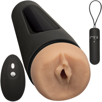 Main Squeeze The Original Vibro ULTRASKYN Stroker Pussy Vanilla | 782421067205 | Available at EroticWarehouse.com