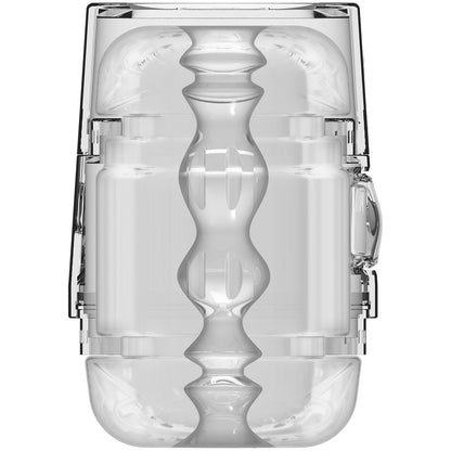 Main Squeeze Pop-Off Optix ULTRASKYN Compact Stroker Pussy & Ass Clear | 782421067304 | Available at EroticWarehouse.com