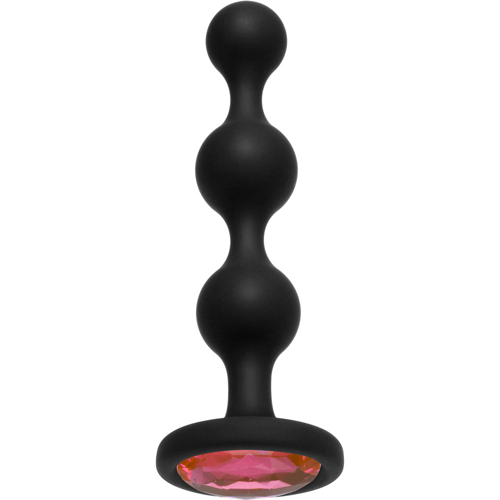 Booty Bling Jeweled Wearable Silicone Beads Pink | 782421068172 | Available at EroticWarehouse.com