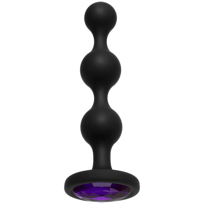 Booty Bling Jeweled Wearable Silicone Beads Purple | 782421068189 | Available at EroticWarehouse.com