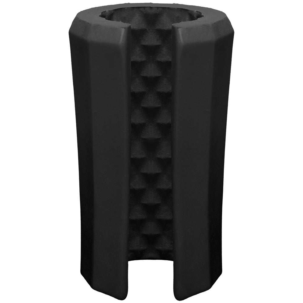 Optimale Truskyn Silicone Stroker Beaded Black | 782421068837 | Available at EroticWarehouse.com