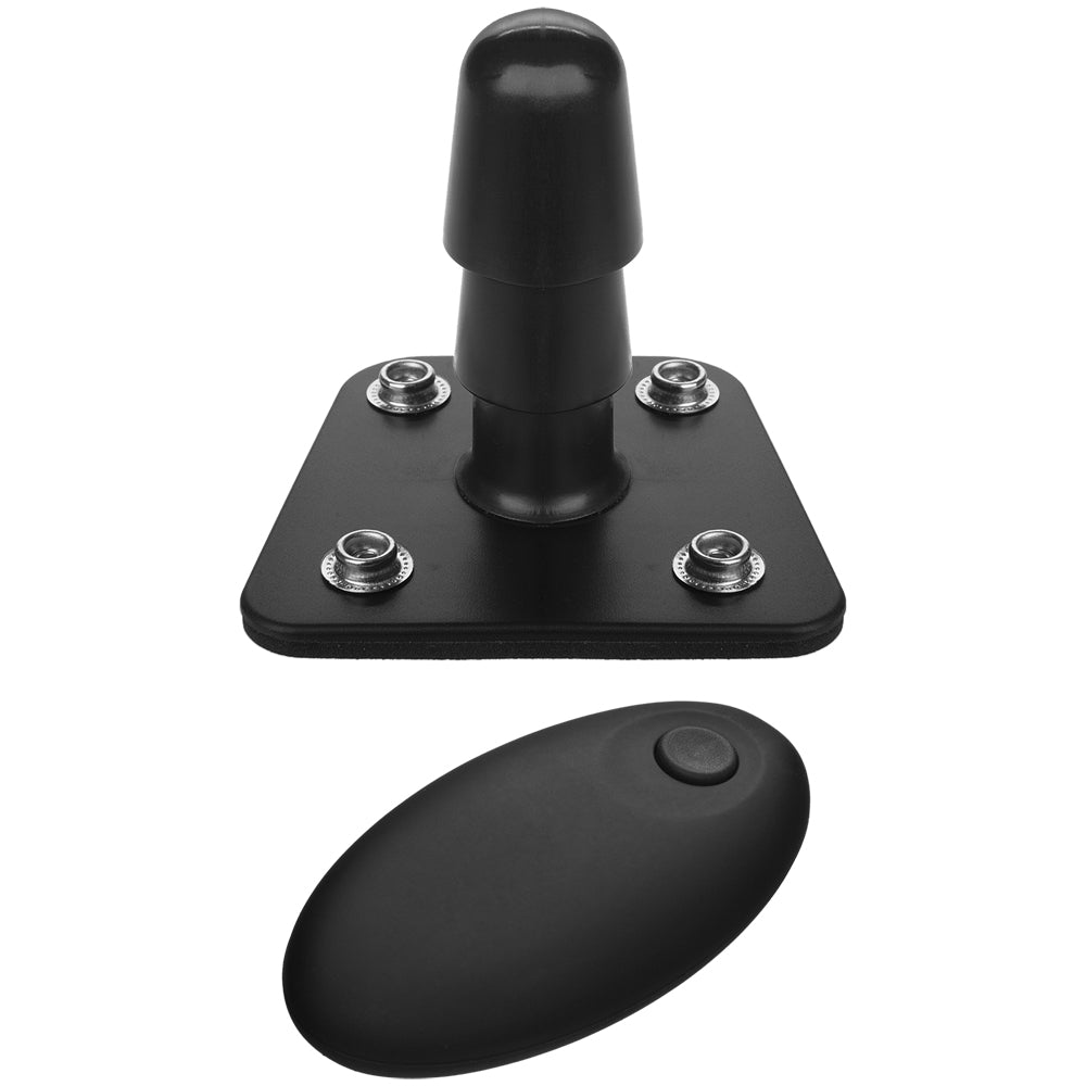 Vac-U-Lock Vibrating Plug With Wireless Remote Black | 782421069056 | Available at EroticWarehouse.com